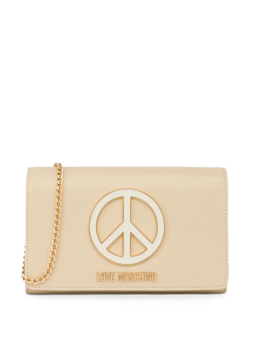 Love Moschino logo-lettering cross body bag - Toni neutri