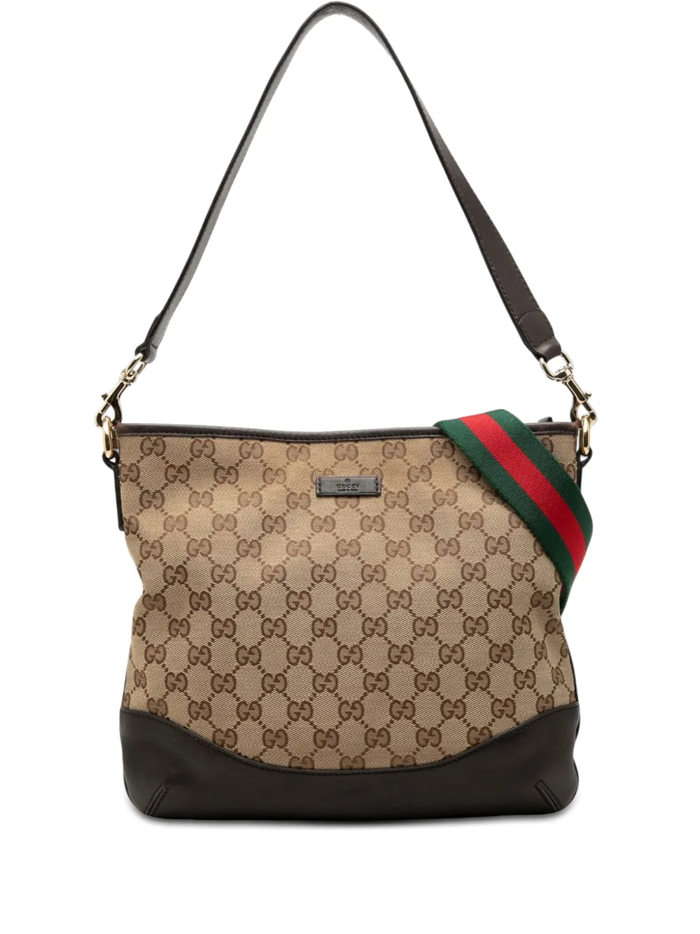 Gucci Pre-Owned 2000-2015 GG Canvas Web crossbody bag - Nude