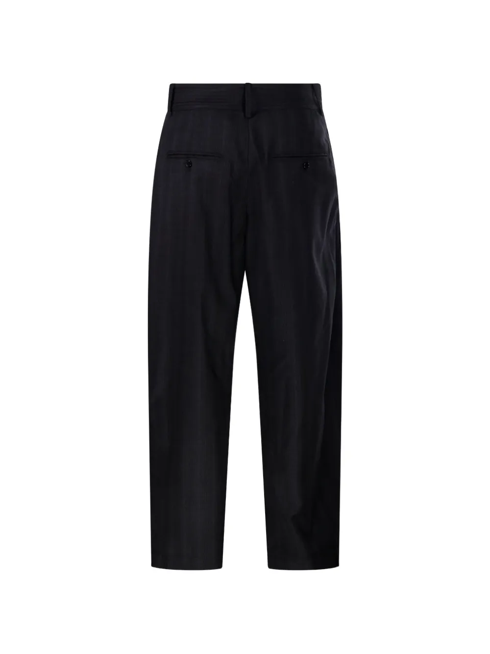 ISABEL MARANT Broek met krijtstreep en paperbag taille Zwart