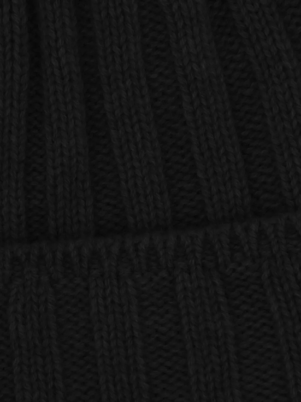 Vanisè ribbed-knit beanie hat Zwart