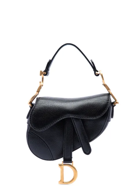 Christian Dior Pre-Owned Borsa a tracolla Micro Saddle in pelle di capra 2021