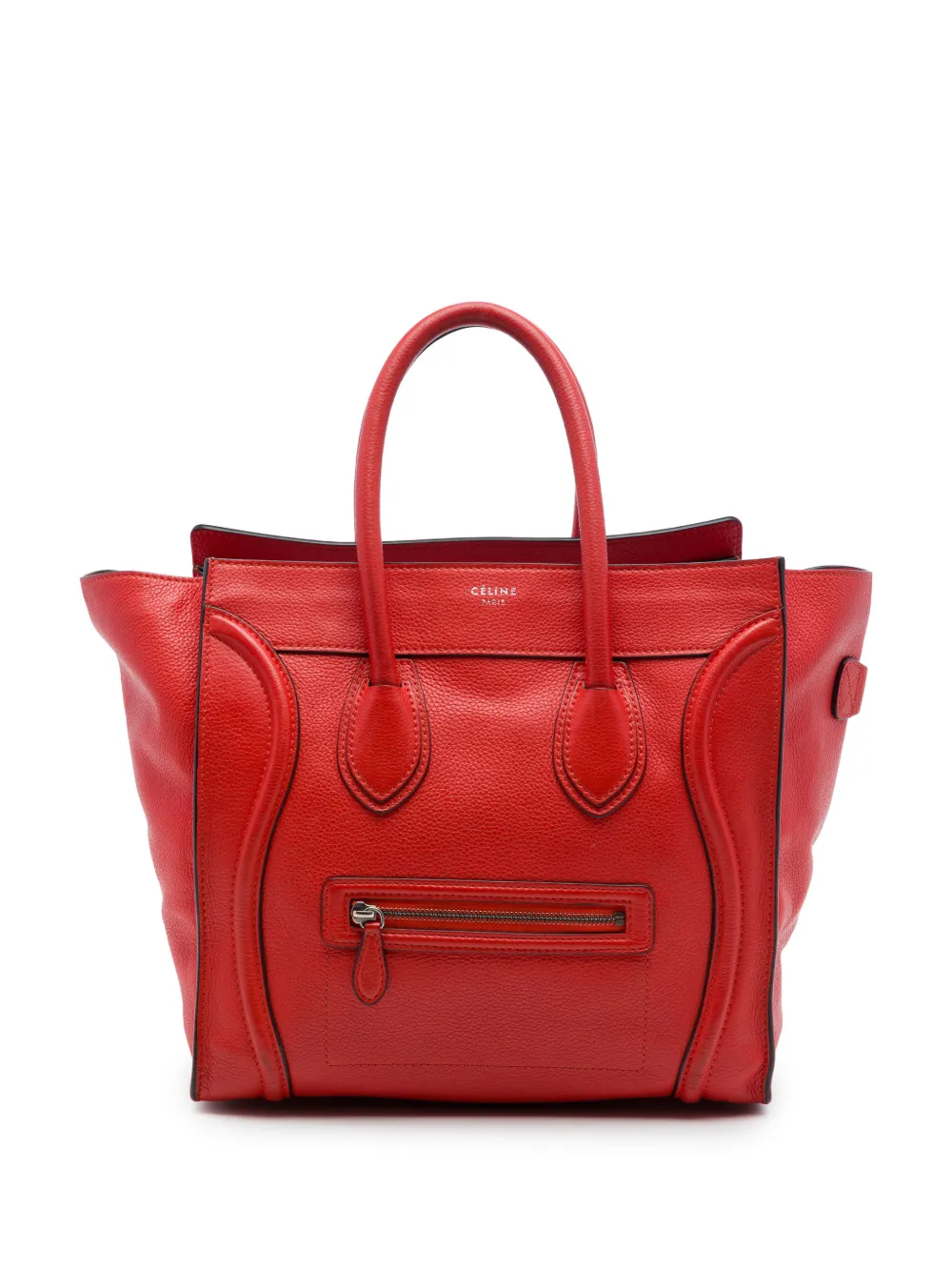 Celine Pre-Owned 2012 Mini Grained Calfskin Luggage tote bag - Orange