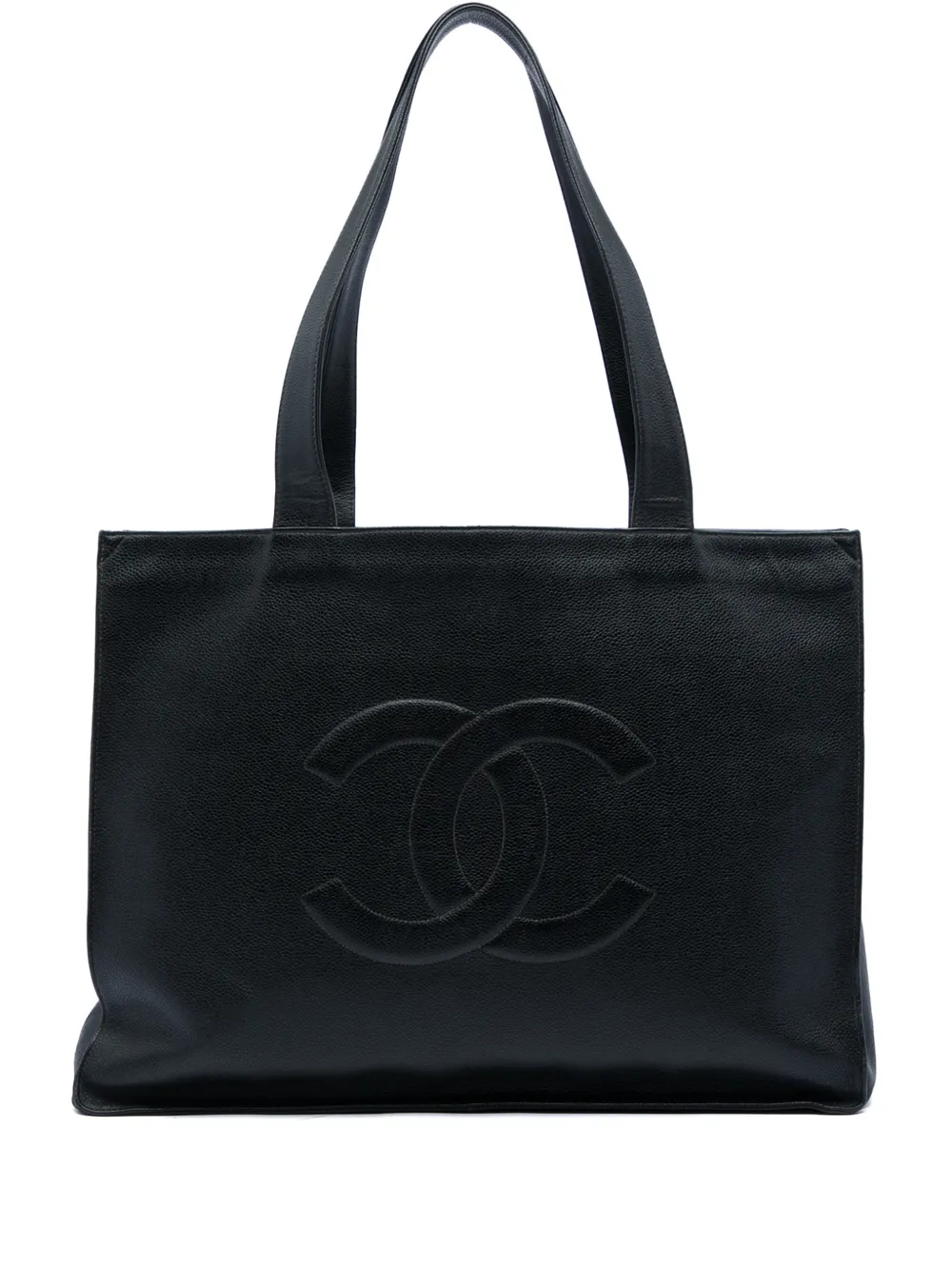 CHANEL Pre-Owned 1996-1997 CC Caviar tote bag - Nero