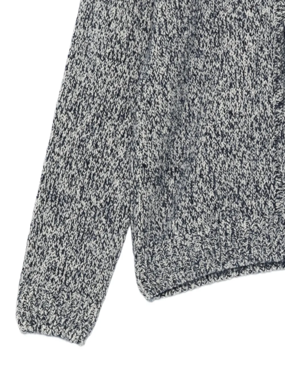 Herno Kabelgebreide trui met knoopdetail Blauw