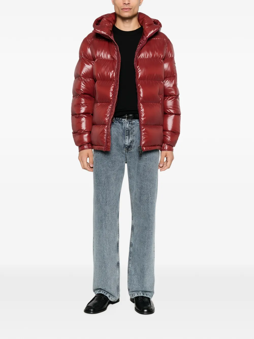 Herno Gevoerd jack met capuchon Rood