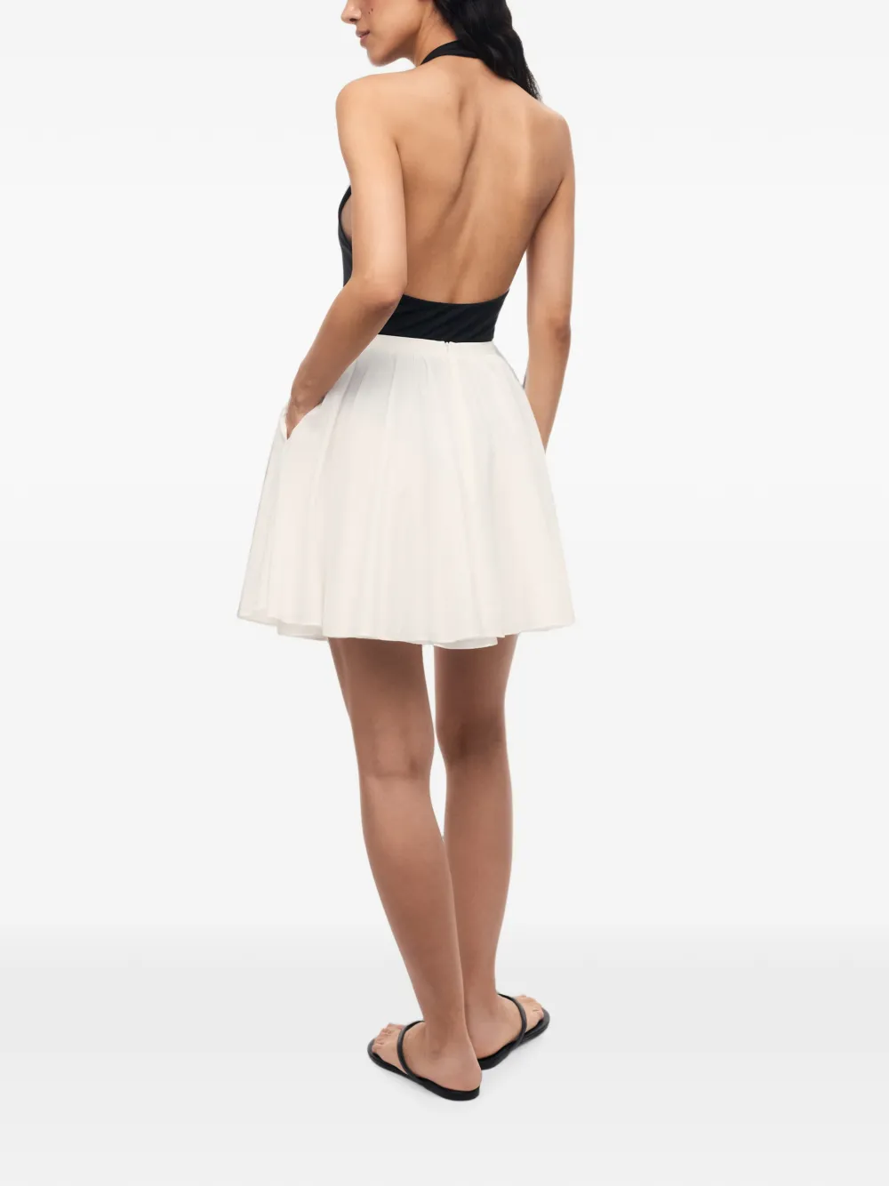 12 STOREEZ Orchard gesmockte mini-rok Wit