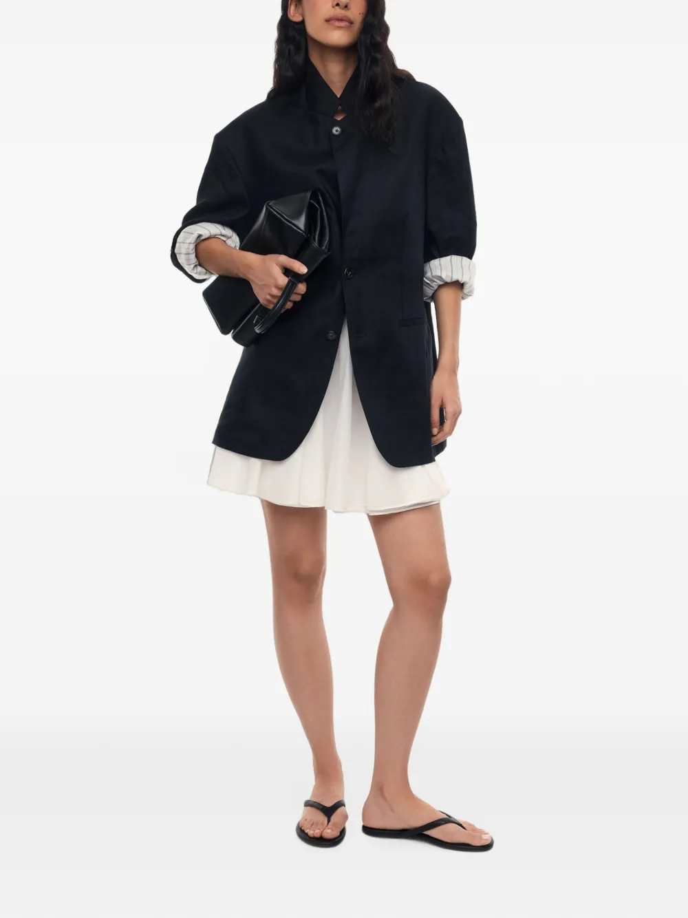 12 STOREEZ Orchard gesmockte mini-rok Wit