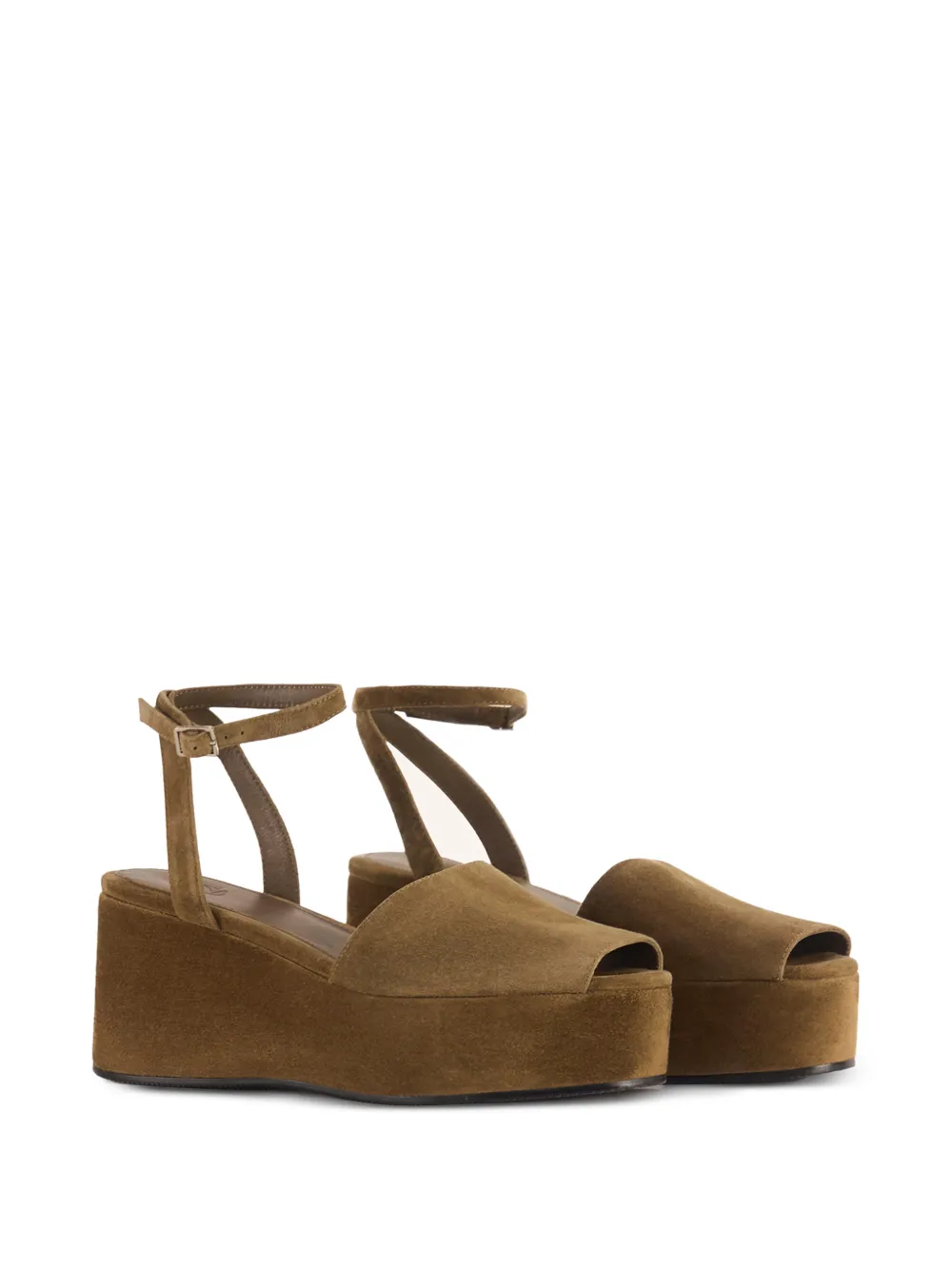 12 STOREEZ Fonda platform sandals Groen