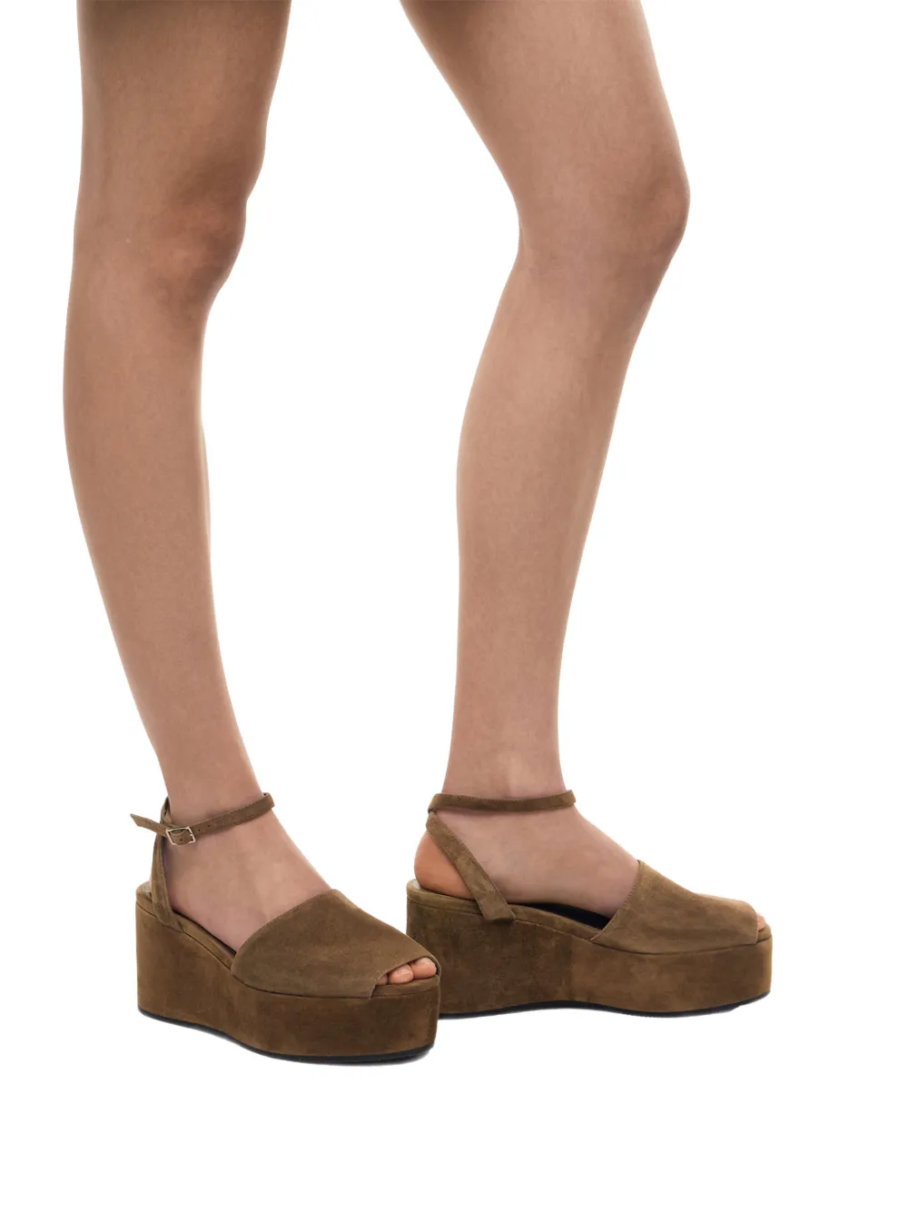 12 STOREEZ Fonda platform sandals Groen