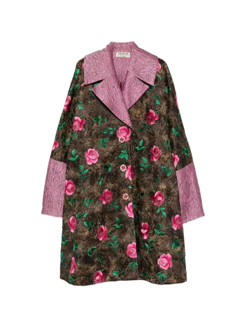 A.N.G.E.L.O. Vintage Cult 1980s floral-embroidered coat