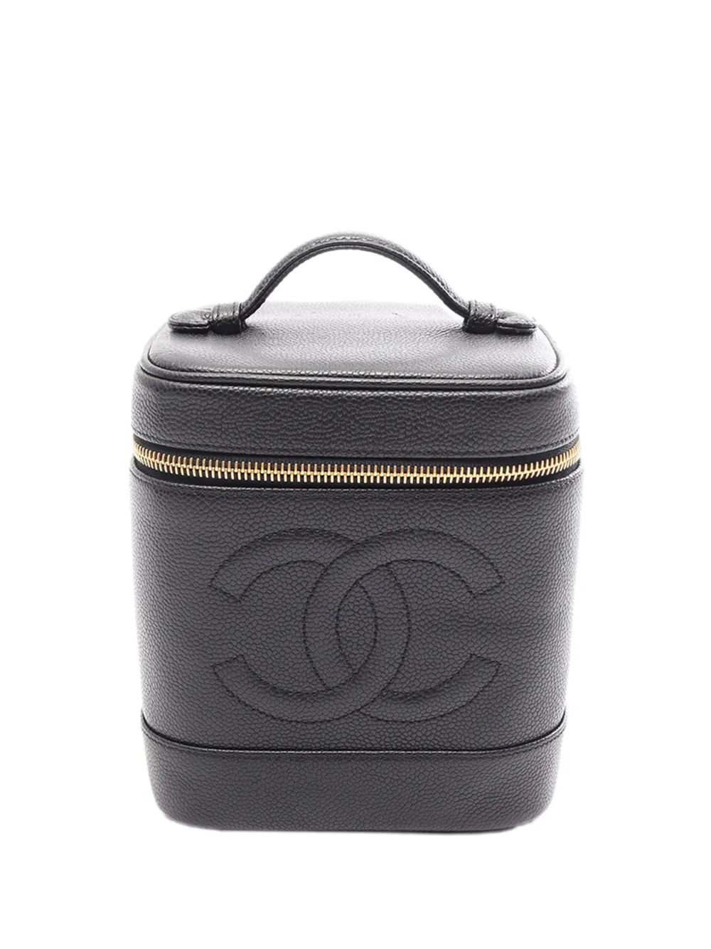 CHANEL Pre-Owned 1994-1996 Caviar CC vanity bag - Nero
