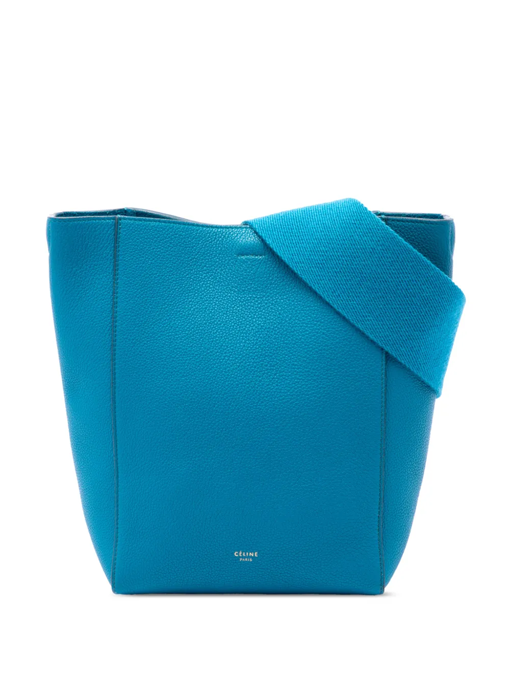 Celine Pre-Owned 2017 Small Soft Grained Calfskin Seau Sangle bucket bag - Blau