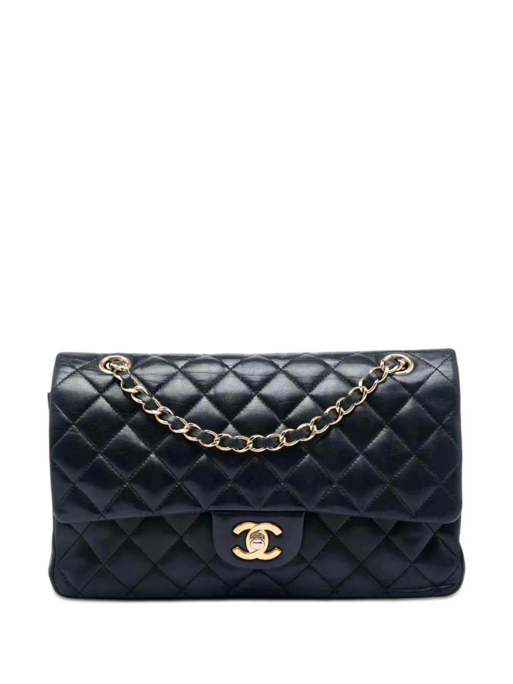 CHANEL Pre-Owned 2008-2009 Medium Classic Lambskin Double Flap shoulder bag - Nero