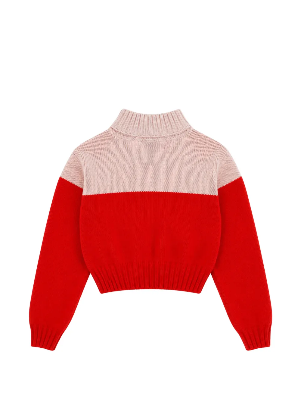 Elisabetta Franchi La Mia Bambina Coltrui met logo-intarsia Rood