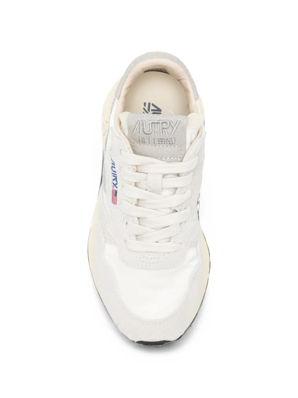 Autry Kids Reelwind Low suede-panelled sneakers Grijs