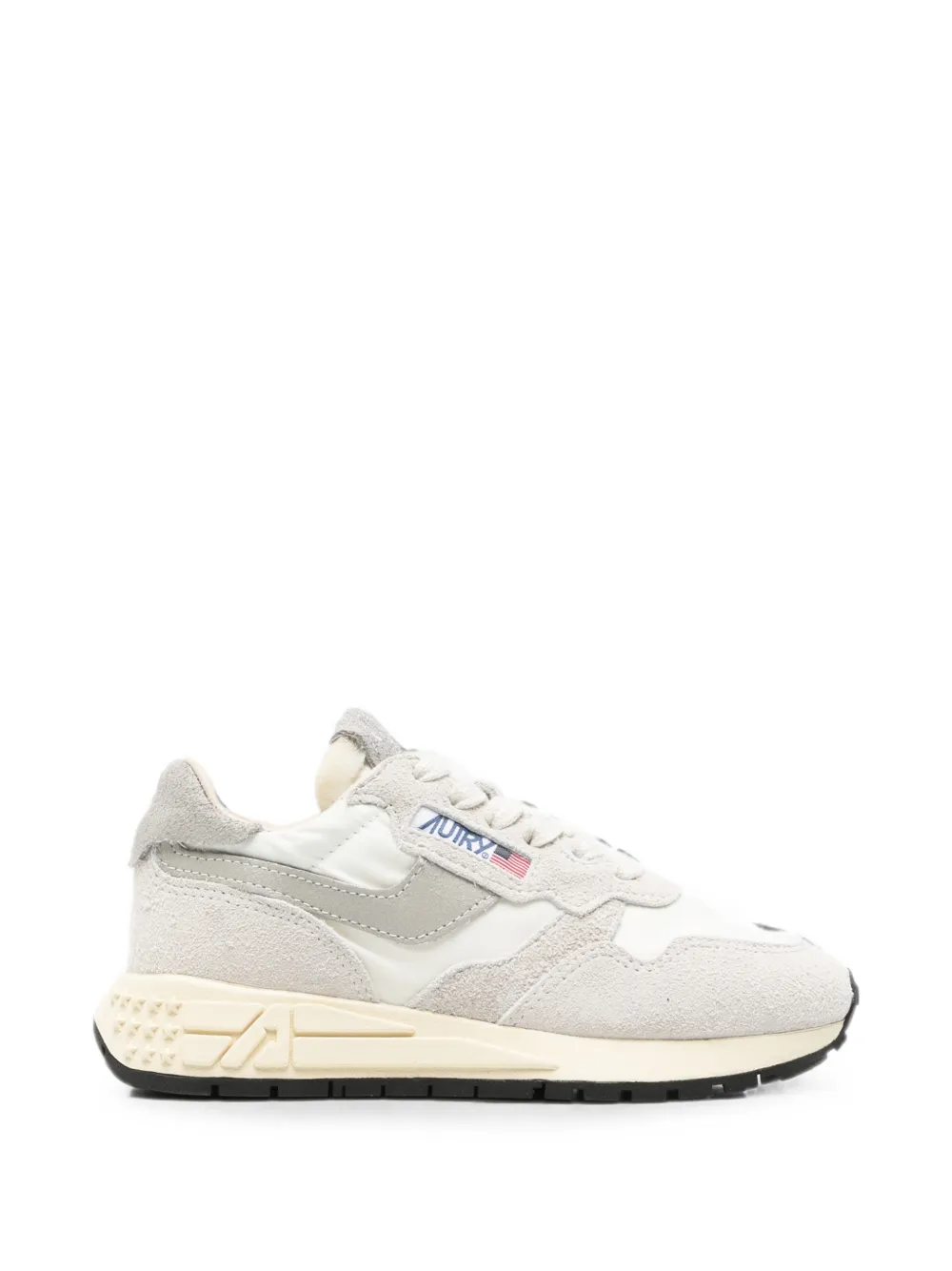 Autry Kids Reelwind Low suede-panelled sneakers Grijs