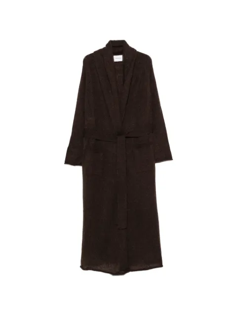 THE ANDAMANE belted shawl-collar cardigan