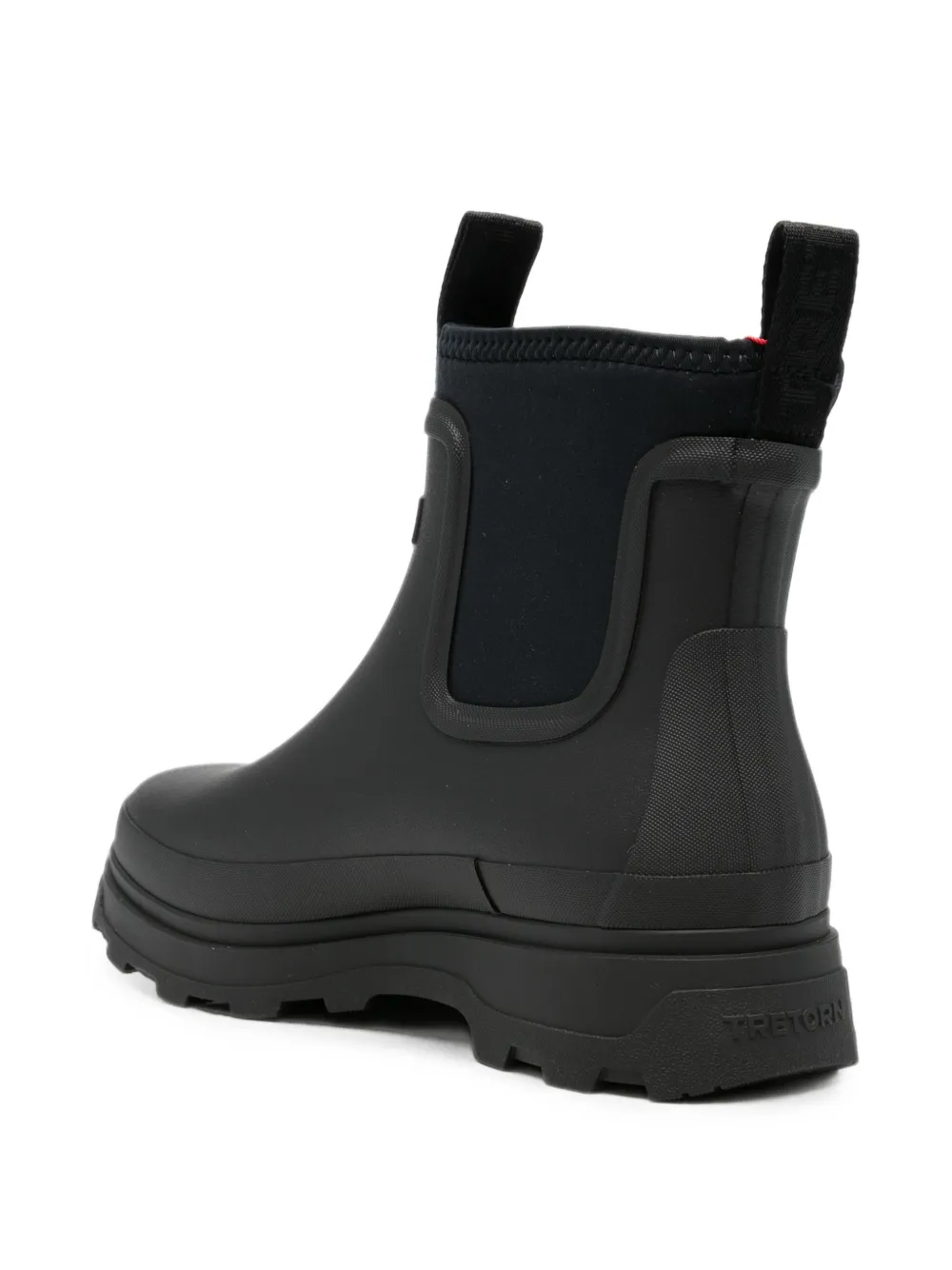 Tretorn logo-patch panelled boots Zwart