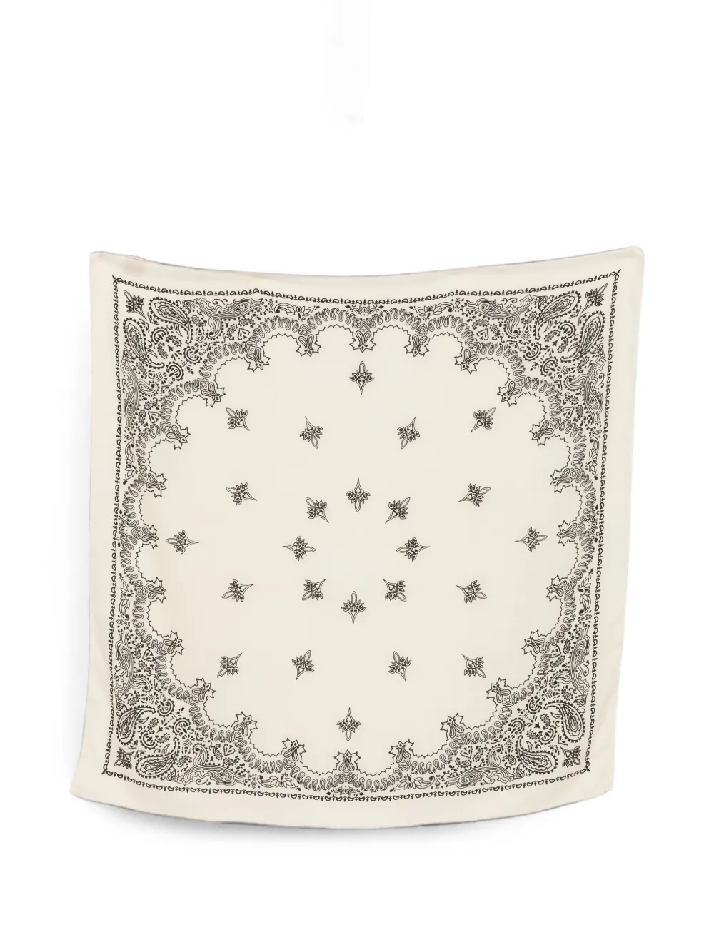 Destin paisley-print scarf - Nude