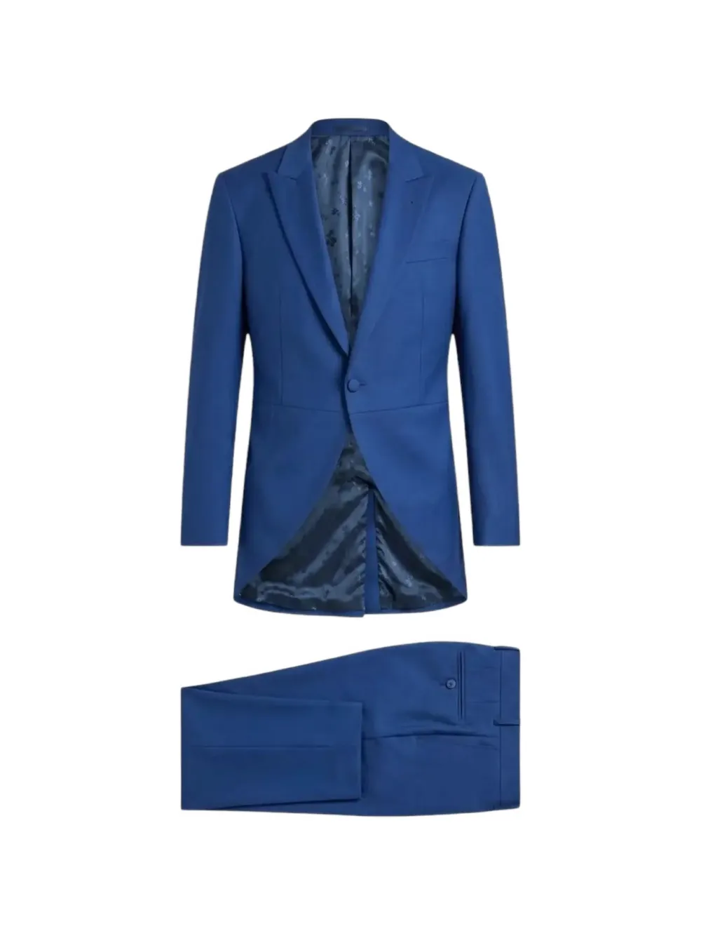 Grasil peak-lapel single-breasted suit - Blu