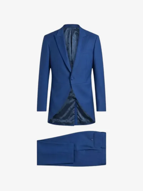 Grasil peak-lapel single-breasted suit
