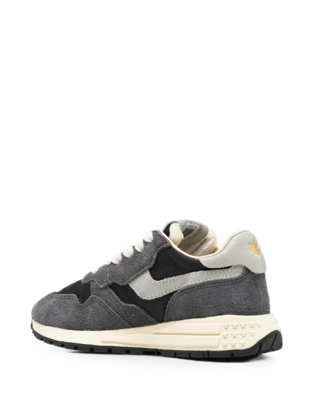 Autry Kids Reelwind Low suede-panelled sneakers Grijs
