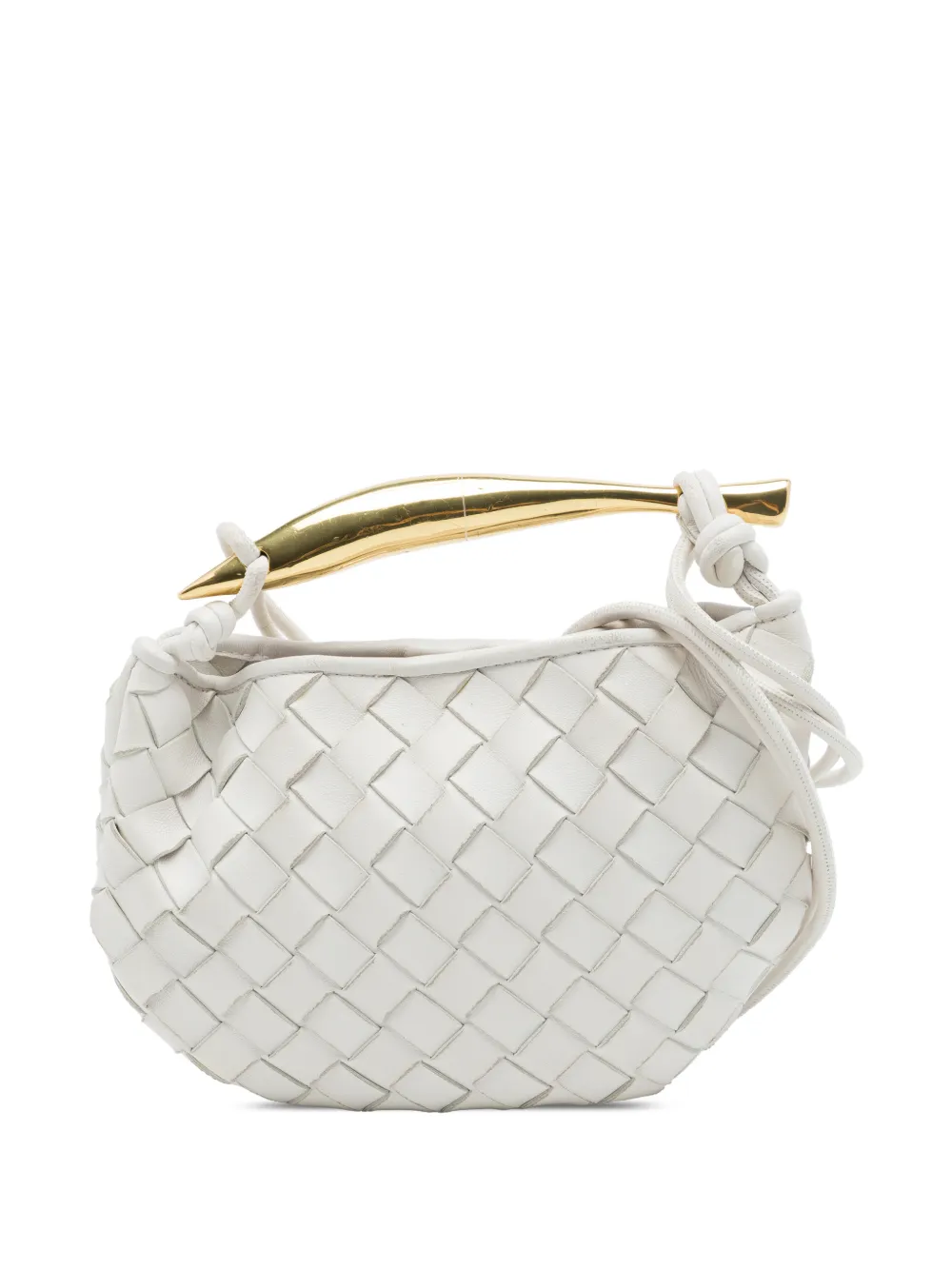 Bottega Veneta Pre-Owned 2012-2026 Mini Nappa Intrecciato Sardine satchel - Weiß