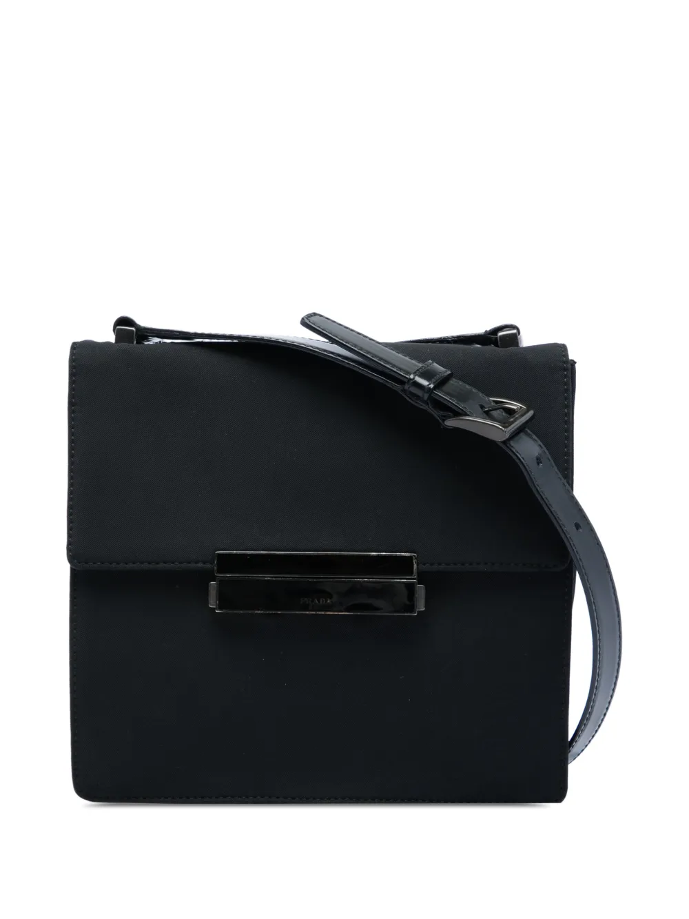 Prada Pre-Owned 2010-2026 Tessuto Flap crossbody bag - Schwarz