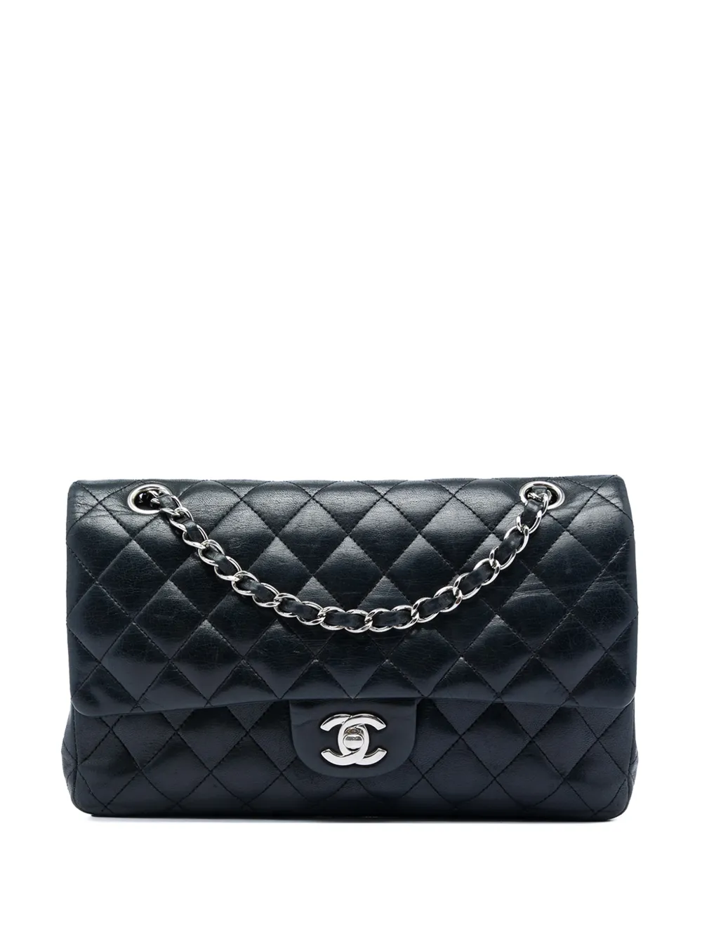CHANEL Pre-Owned 2009-2010 Medium Classic Lambskin Double Flap shoulder bag - Nero