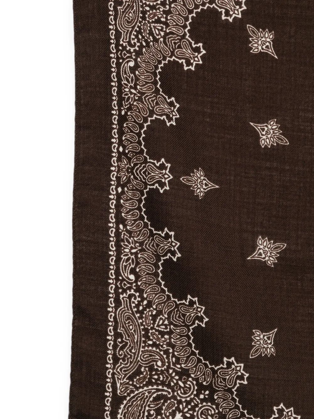 Destin Judy sjaal met paisley-print Bruin