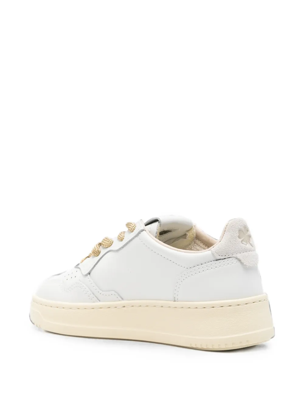 Autry Kids Medalist perforated-toe leather sneakers Wit