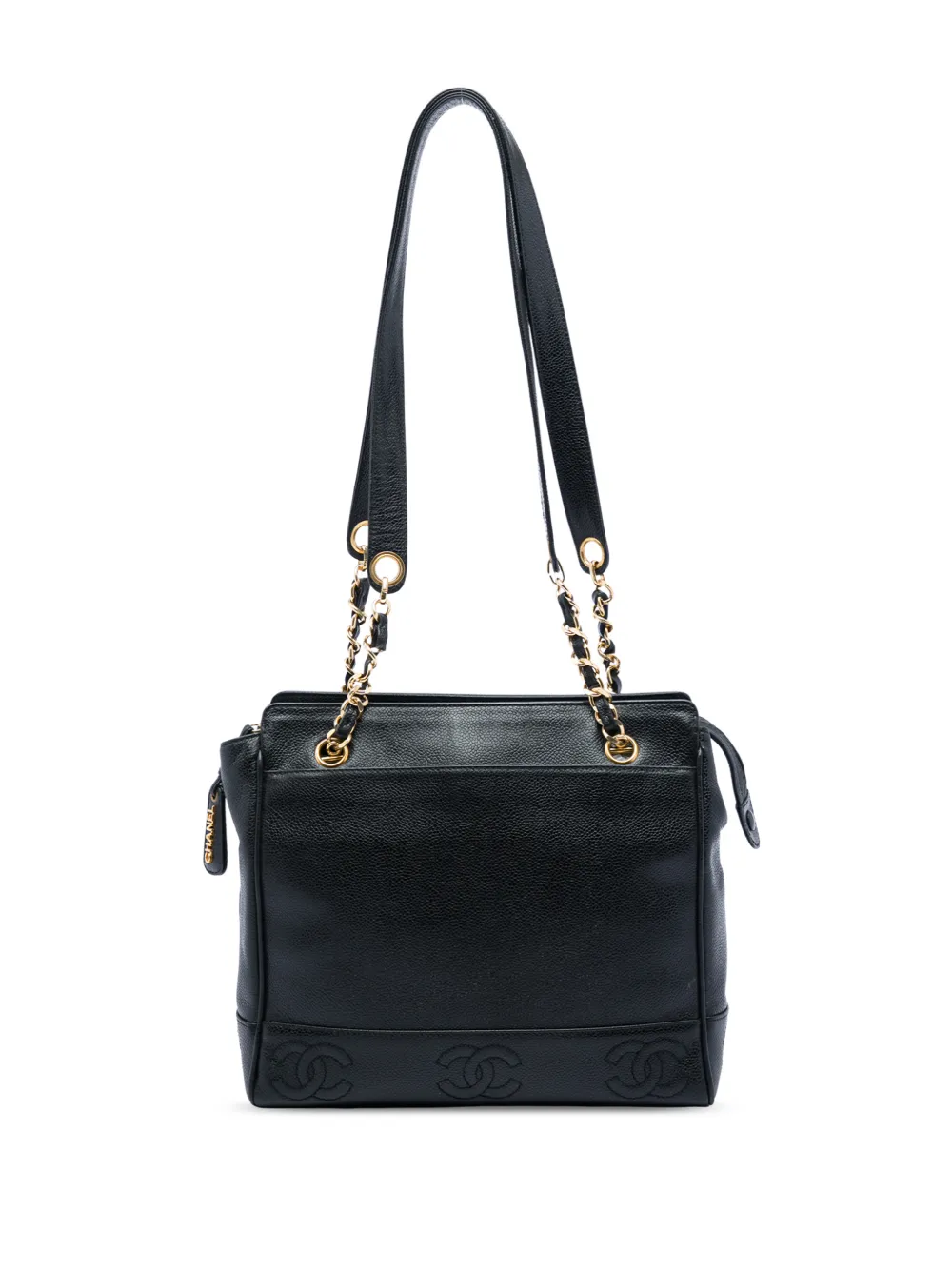 CHANEL Pre-Owned 1996-1997 Triple CC Caviar tote bag - Schwarz