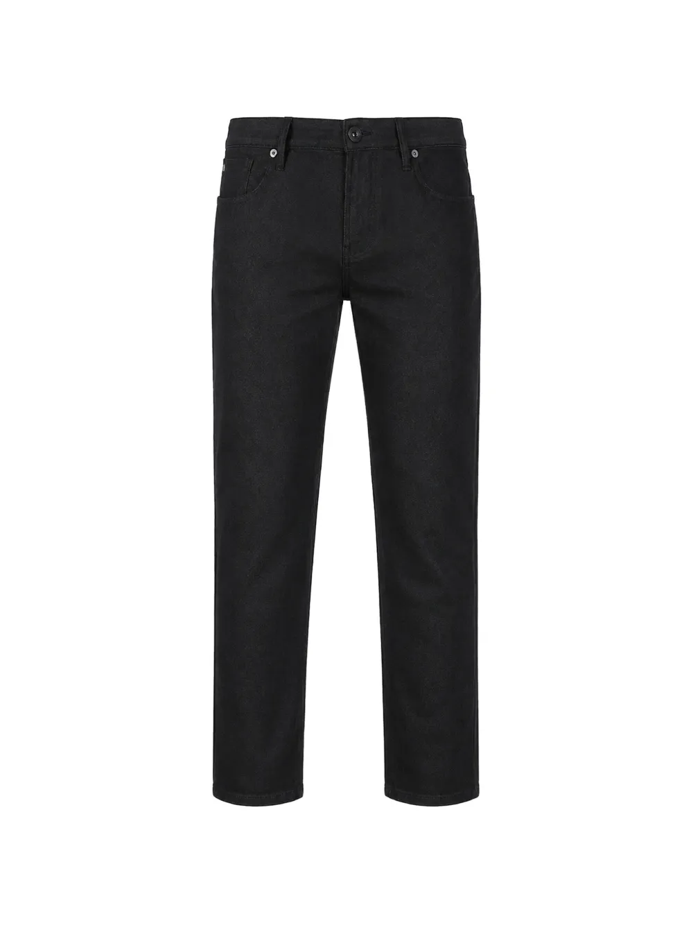 Emporio Armani logo-plaque jeans - Schwarz