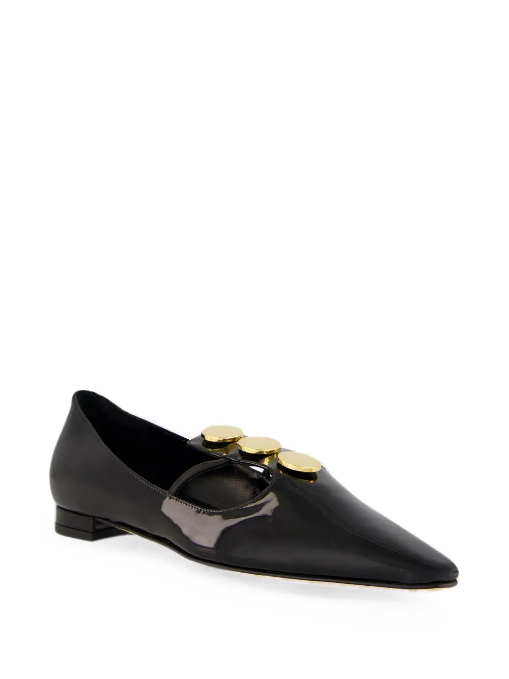 Manolo Blahnik Khafreflat flat pumps Zwart