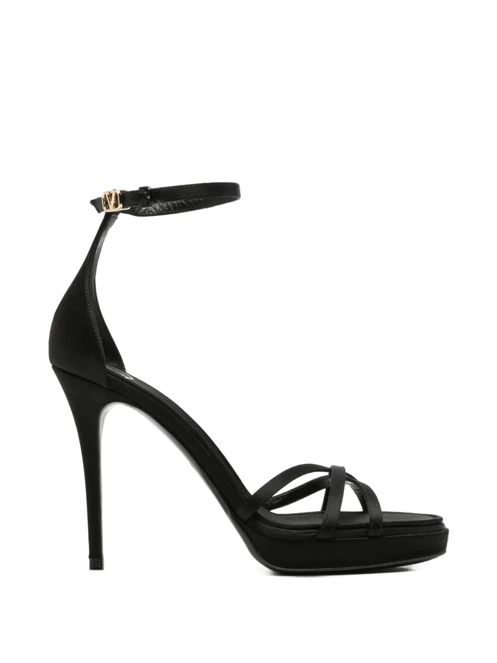 Valentino Garavani Pre-Owned Sandali Eveninglam con plateau - Nero