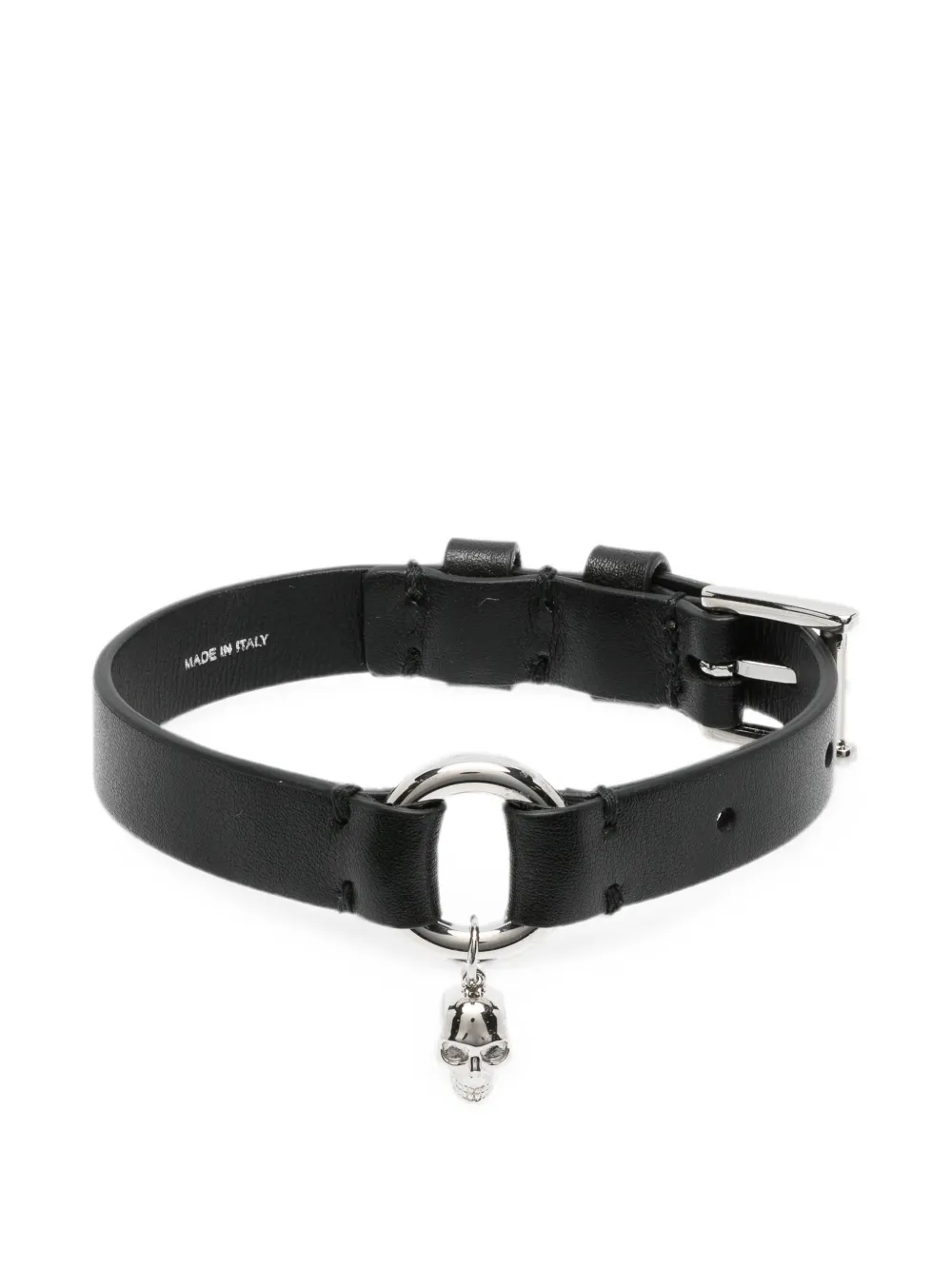 Alexander McQueen Pre-Owned Bracciale Skull Ring - Nero