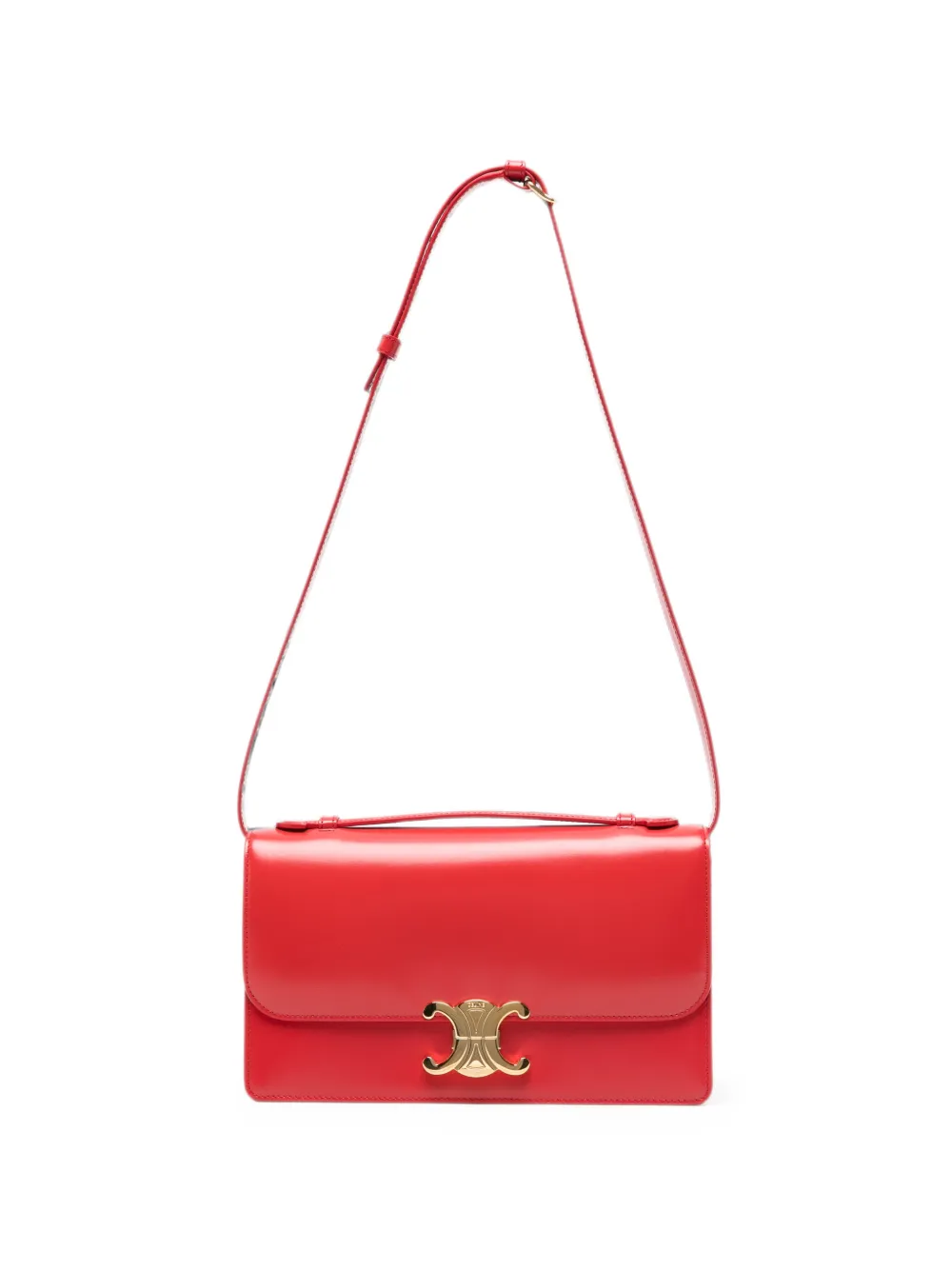 Celine Pre-Owned Borsa a spalla Triomphe Folco - Rosso