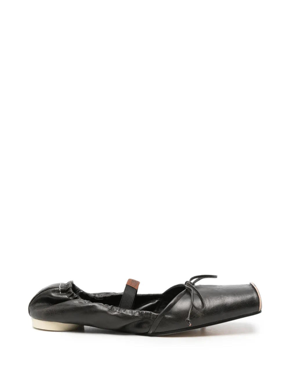 Maison Martin Margiela Pre-Owned Ballerine con punta quadrata - Nero