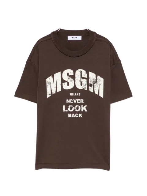 MSGM Kids T-Shirt mit Logo-Print