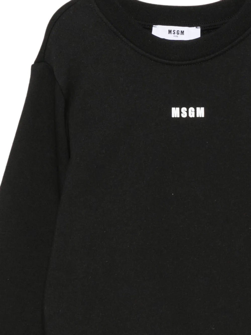 MSGM Kids Sweater met grafische print Zwart