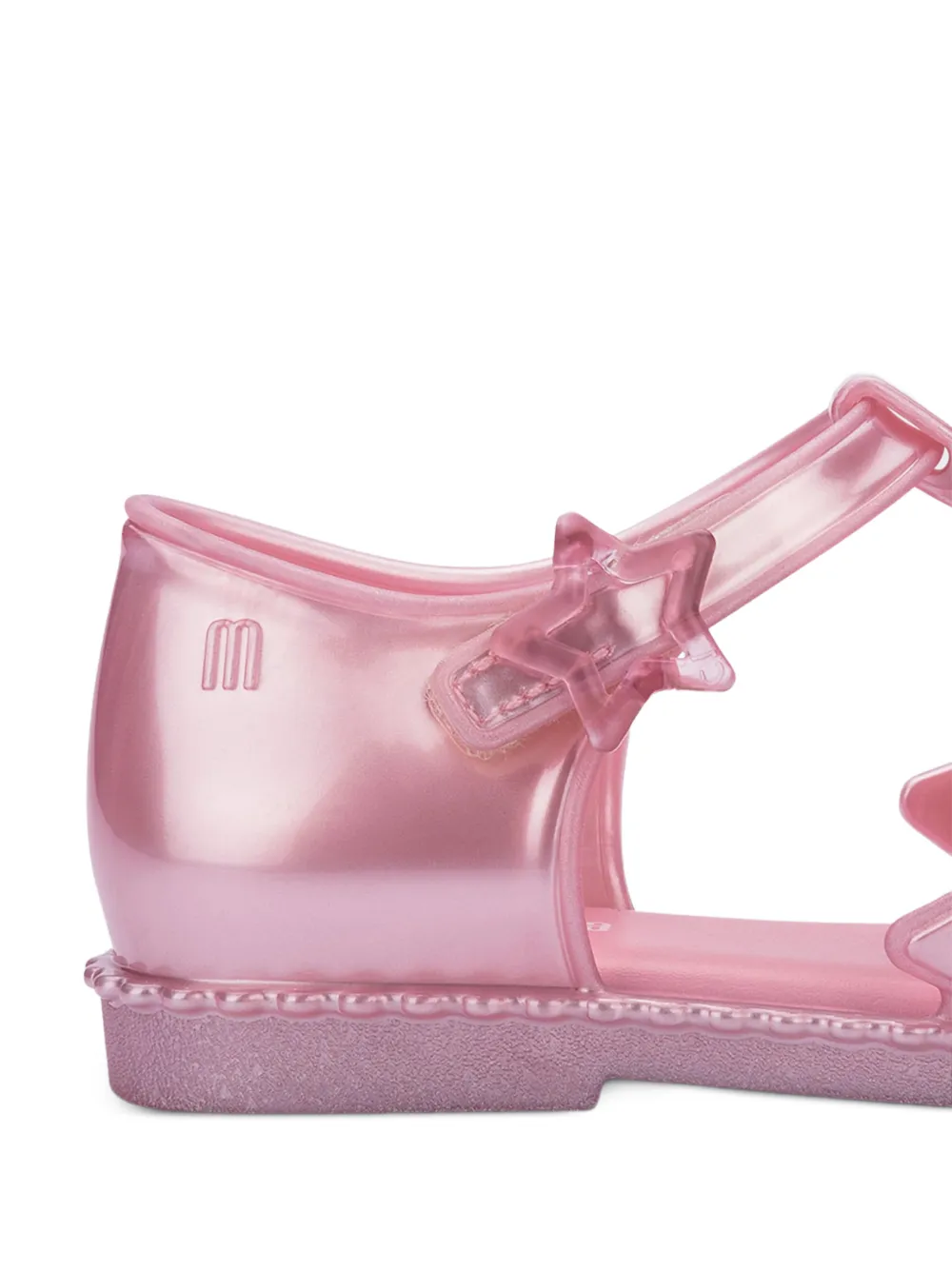 Mini Melissa Starry star-patchwork sandals Roze