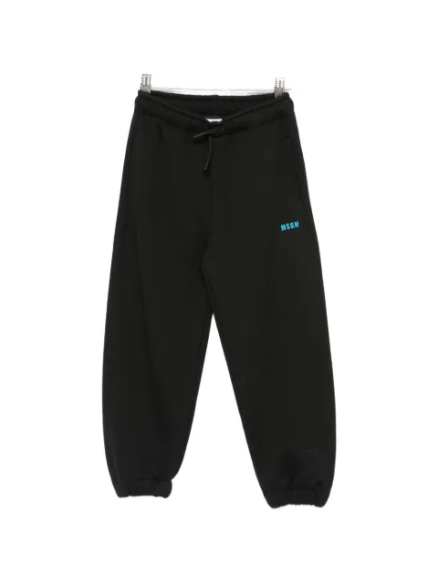 MSGM Kids logo-embroidered drawstring track pants