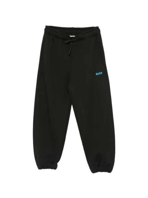 MSGM Kids logo-embroidered drawstring track pants