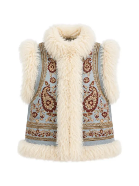 Antik Batik Pauline embroidered shearling jacket