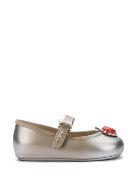 Mini Melissa heart-motif ballet flats