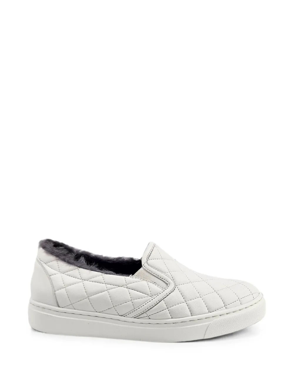 Madison.Maison Sneakers mit Shearling-Futter - Weiß