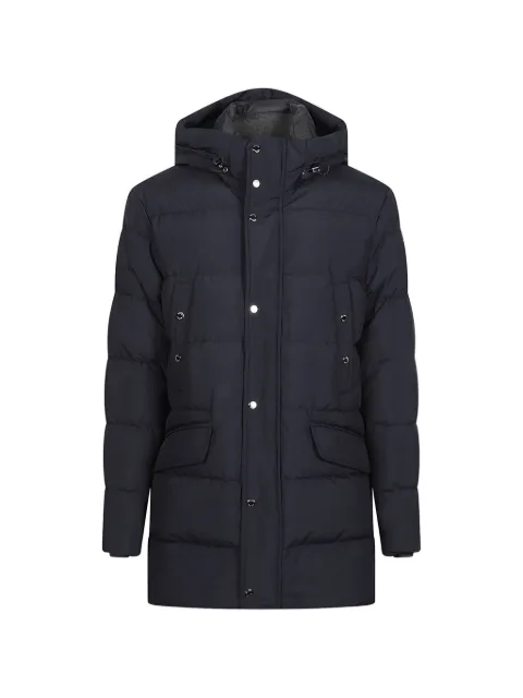 Moorer hooded padded coat