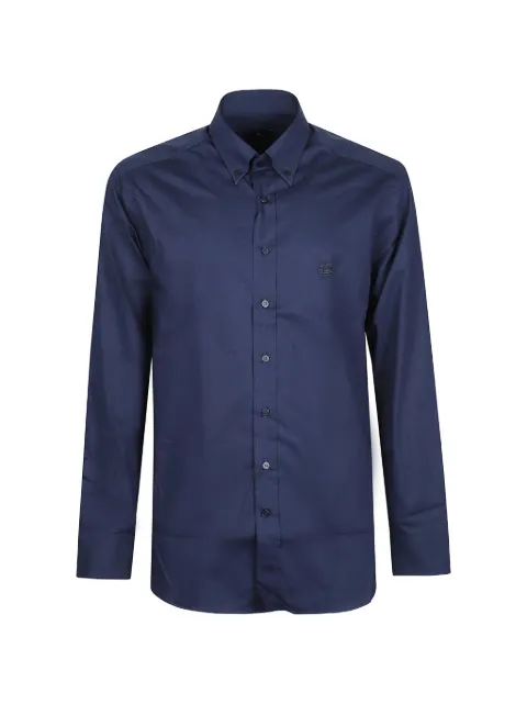 ETRO Pegaso-embroidered button-down shirt