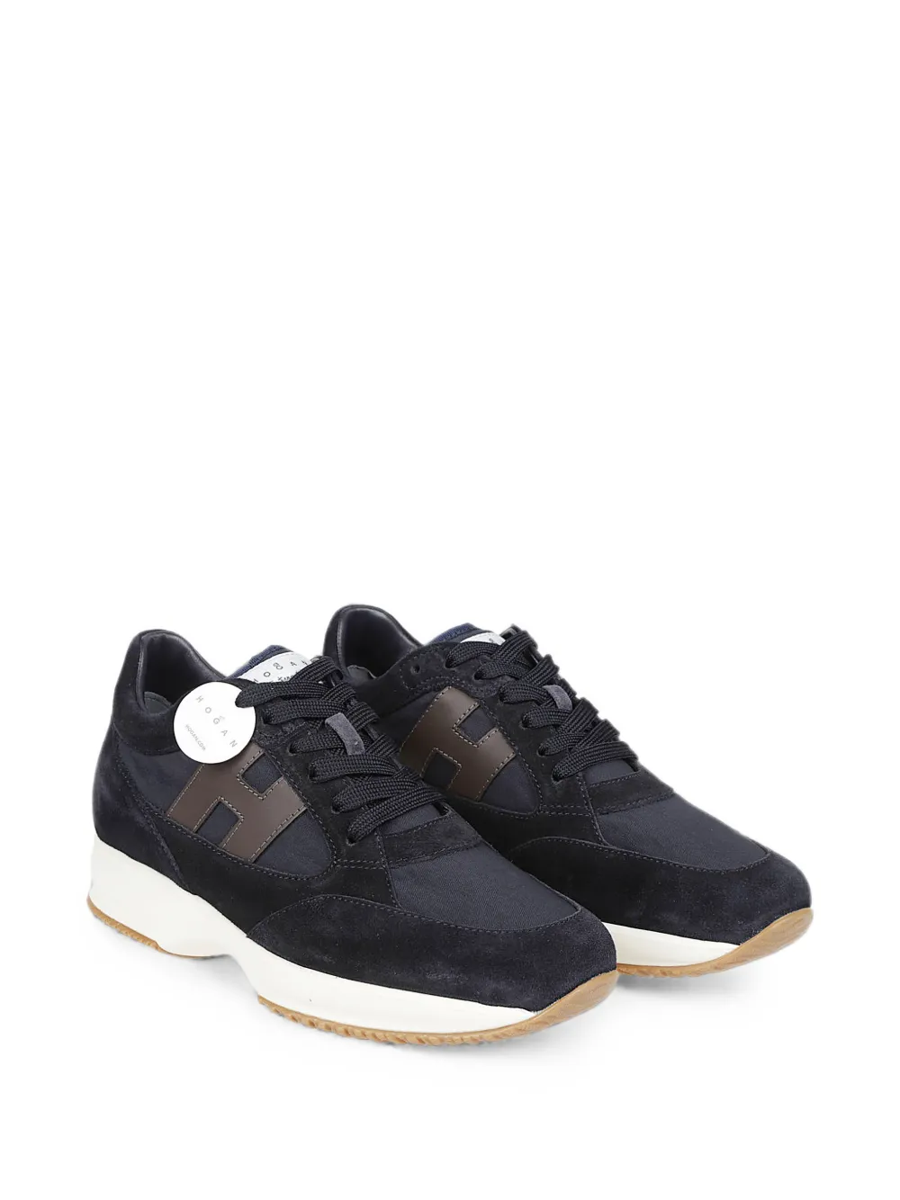 Hogan Sneakers met logopatch Blauw