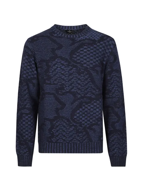 ETRO geometric-pattern wool sweater